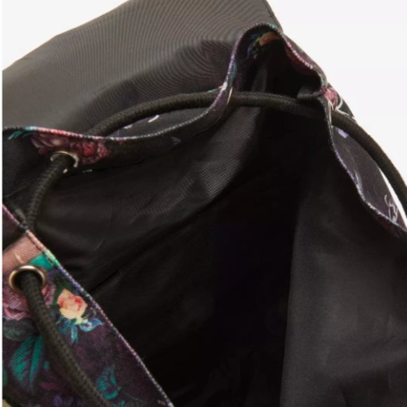 Harry Potter Dark Floral Icon Slouch Backpack NWT main image 8